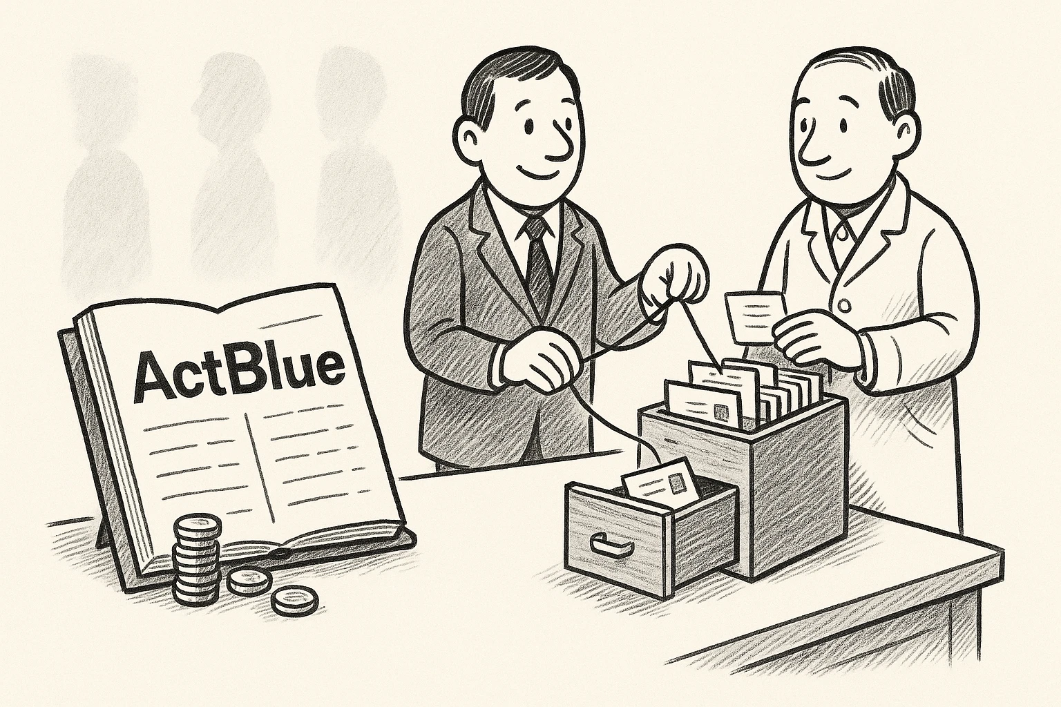 ActBlue: Your supporters beside your giving, matched by email. Nothing goes into the platform.