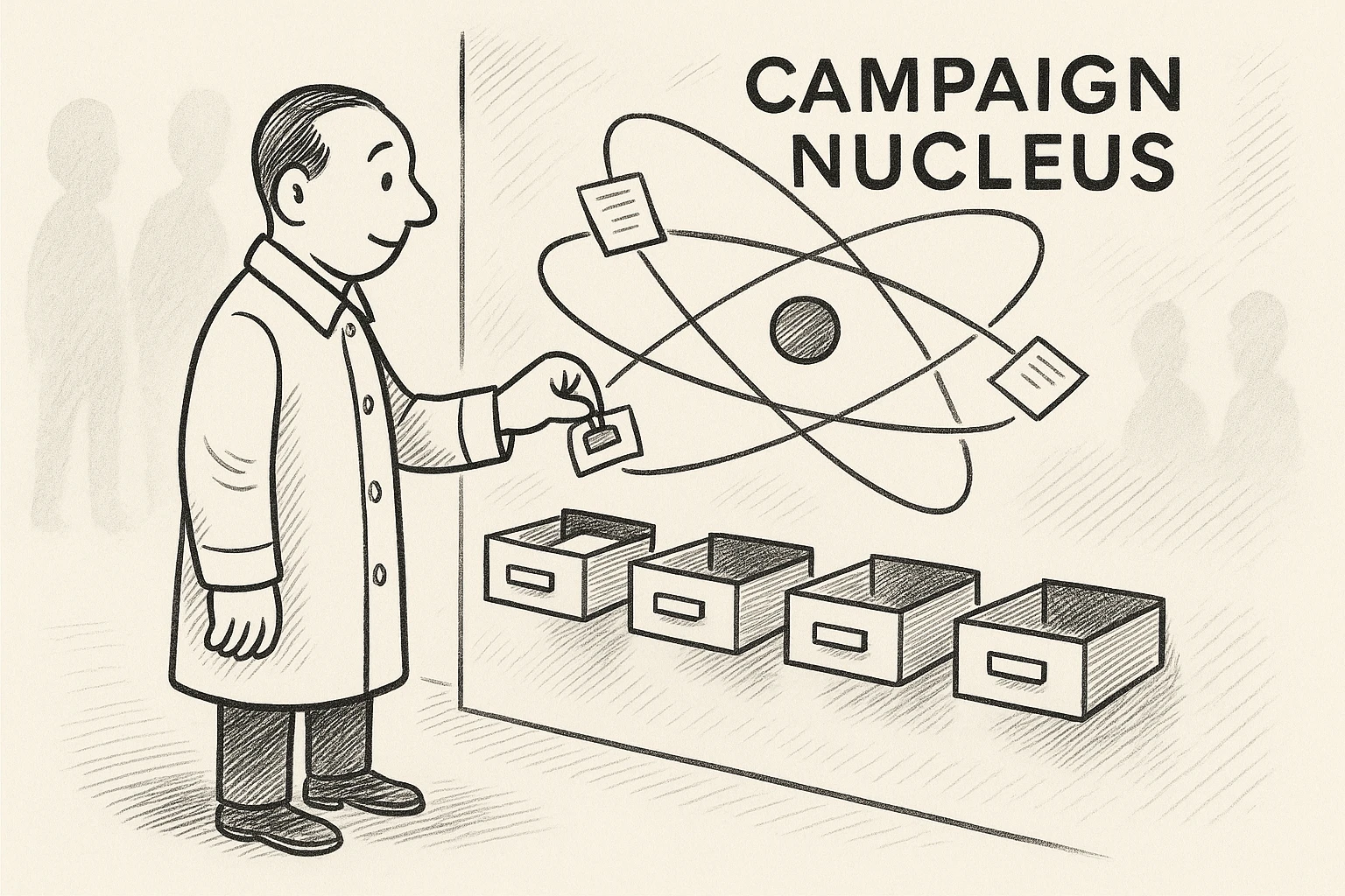 Campaign Nucleus: Into your Nucleus contacts, tagged and segmentable.