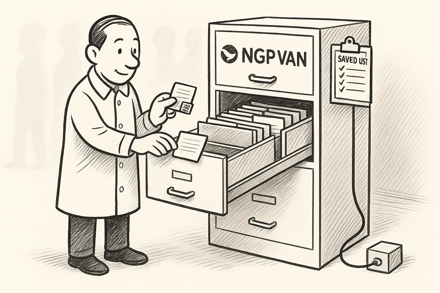 NGP VAN: Coded on the way in, list-ready on the way out.
